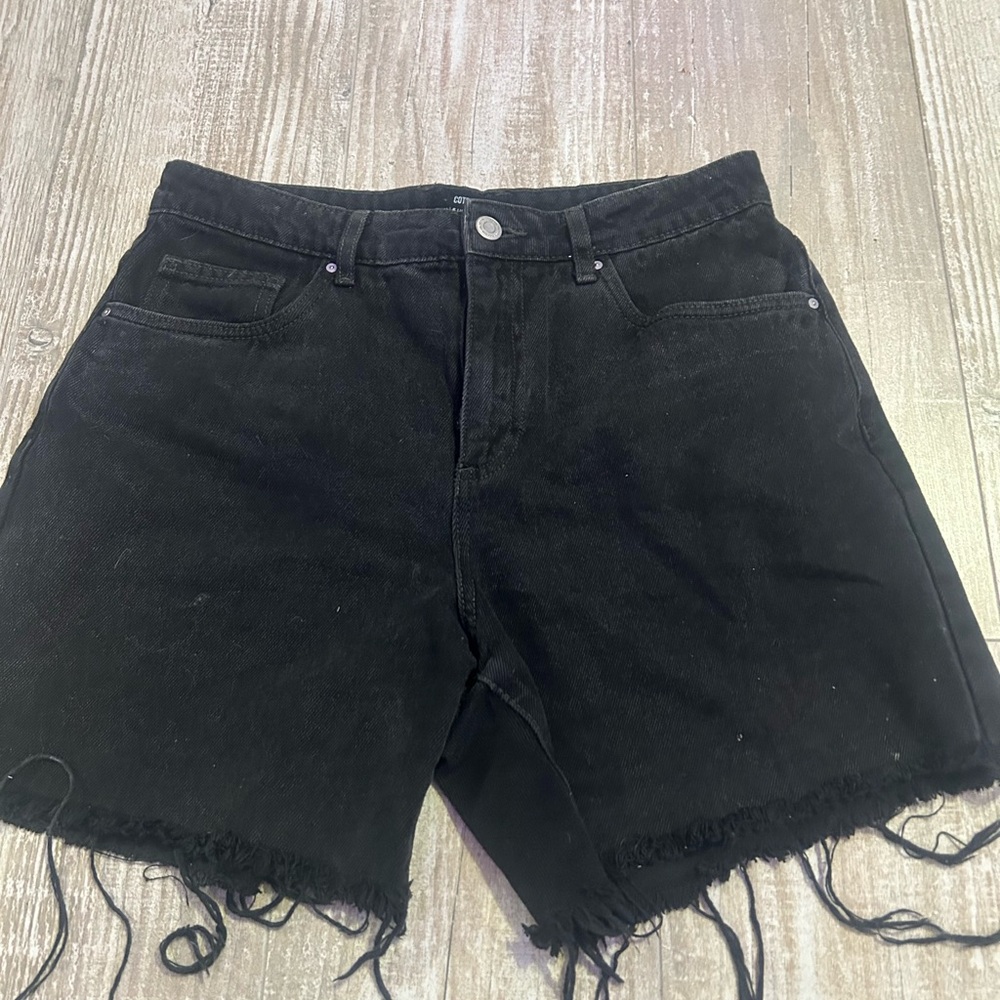 Cotton On Black Jean Shorts